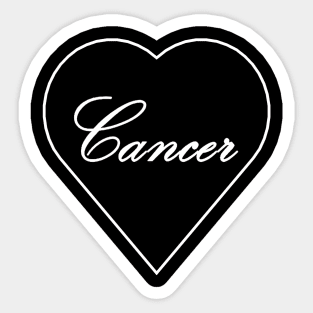 Cancer Zodiac Heart Sticker